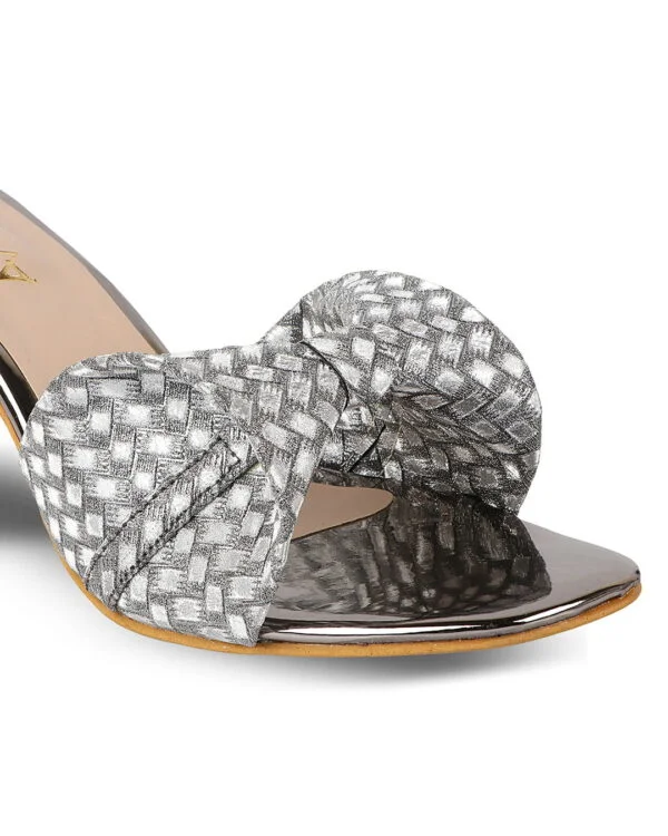 AXIUM Women Casual/Wedding Heel Sandals (GRAY) - Image 5
