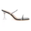 AXIUM Woman BLACK Embellished Clear heels 3Inch - Image 3