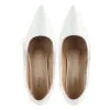 AXIUM White Women Pointed-Toe Block Heel Pumps 4Inch (BLY172) - Image 6