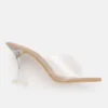 AXIUM Nude Biege Transparent (Clear) Hourglass Heels , 3.5Inch - Image 3