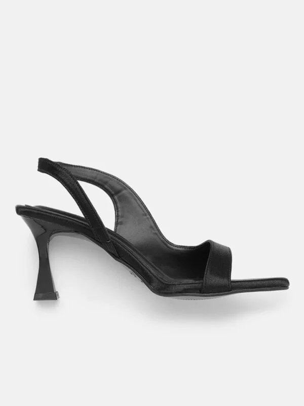 AXIUM Women's Black SATIN Slim Heels , 3-Inch (SAN209) - Image 3