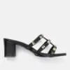 AXIUM Embellished Black Block Heels  , 2.5-Inch (SAN210) - Image 3