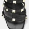 AXIUM Embellished Black Block Heels  , 2.5-Inch (SAN210) - Image 6
