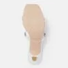 AXIUM Stone Embellished WHITE Heels  , 2.5-Inch (SAN211) - Image 4