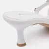 AXIUM Stone Embellished WHITE Heels  , 2.5-Inch (SAN211) - Image 5