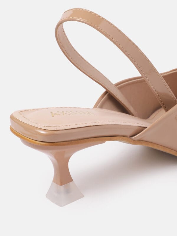 AXIUM Women's Beige Heel Pumps, 2inch (BLY223) - Image 2
