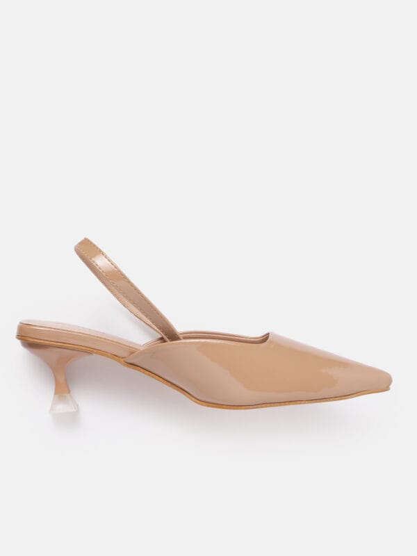 AXIUM Women's Beige Heel Pumps, 2inch (BLY223) - Image 6