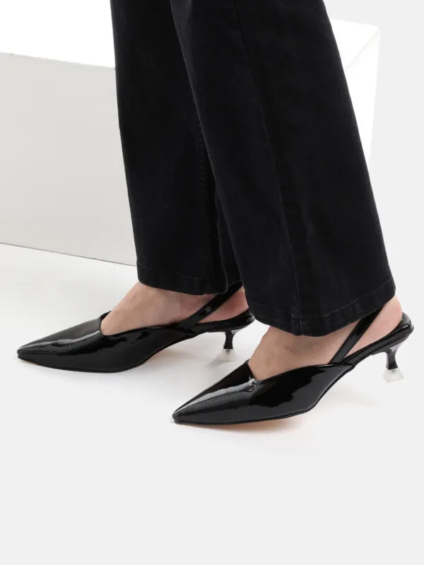 AXIUM Women's Black Heel Pumps, 2inch (BLY223)