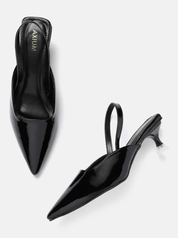 AXIUM Women's Black Heel Pumps, 2inch (BLY223) - Image 3