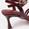 AXIUM Women's Maroon Lace-up Heel Sandals  , 3-Inch (SAN214) - Image 6