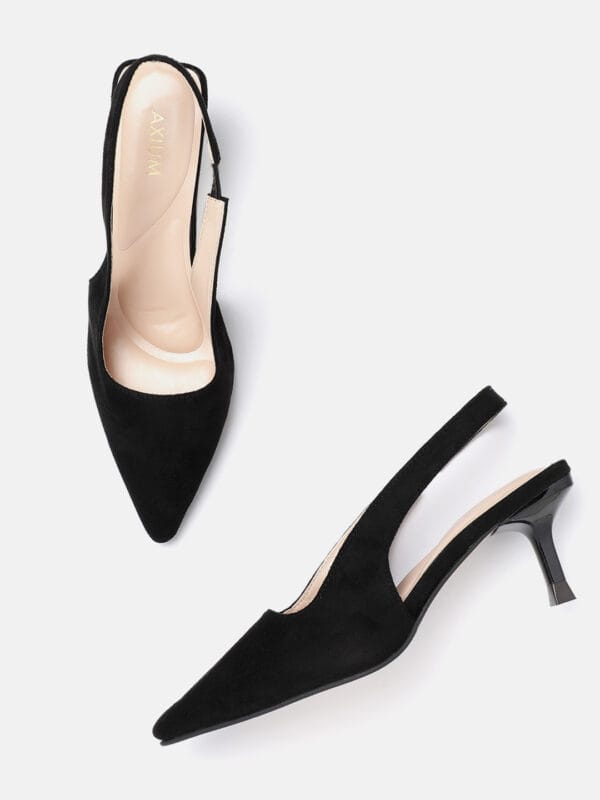 AXIUM Women's Black Heel Pumps, 3inch (BLY226) - Image 2