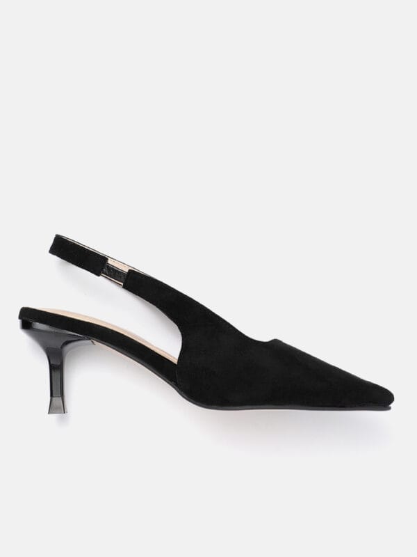 AXIUM Women's Black Heel Pumps, 3inch (BLY226) - Image 3