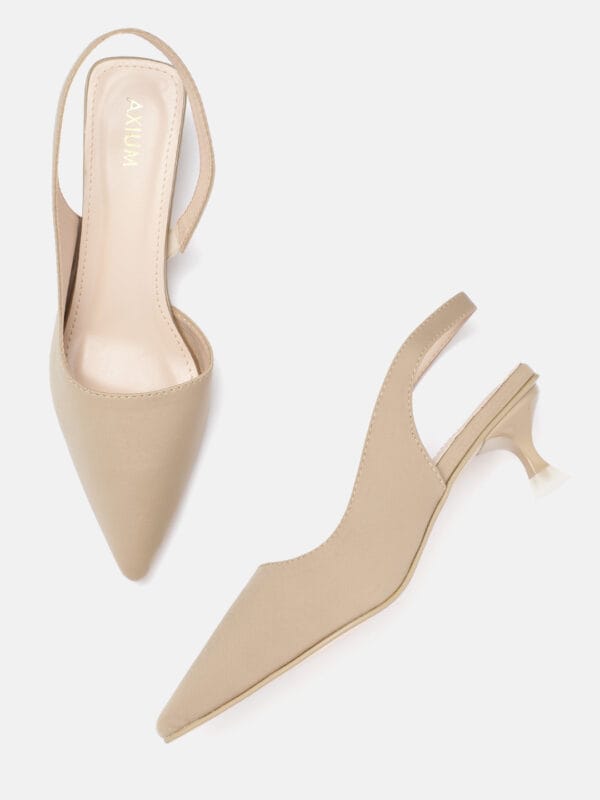 AXIUM Women's Nude Beige Heel Pumps, 2inch (BLY227)