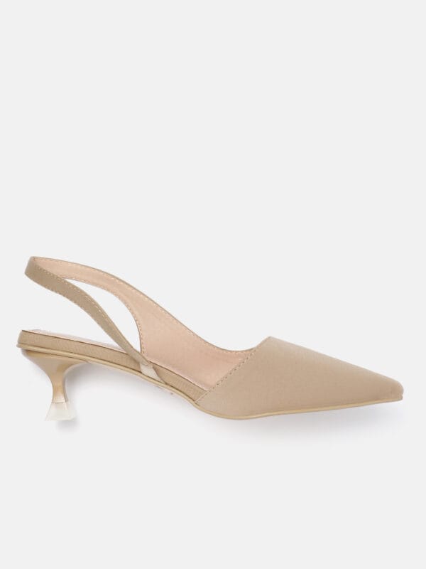AXIUM Women's Nude Beige Heel Pumps, 2inch (BLY227) - Image 2
