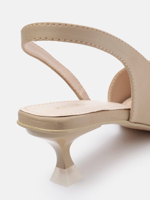 AXIUM Women's Nude Beige Heel Pumps, 2inch (BLY227) - Image 4
