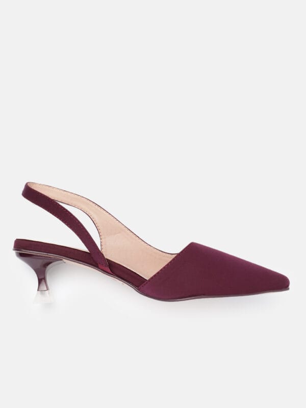 AXIUM Women's Maroon Heel Pumps, 2inch (BLY227) - Image 3