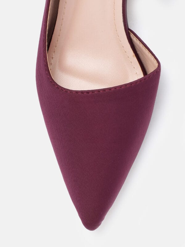 AXIUM Women's Maroon Heel Pumps, 2inch (BLY227) - Image 6
