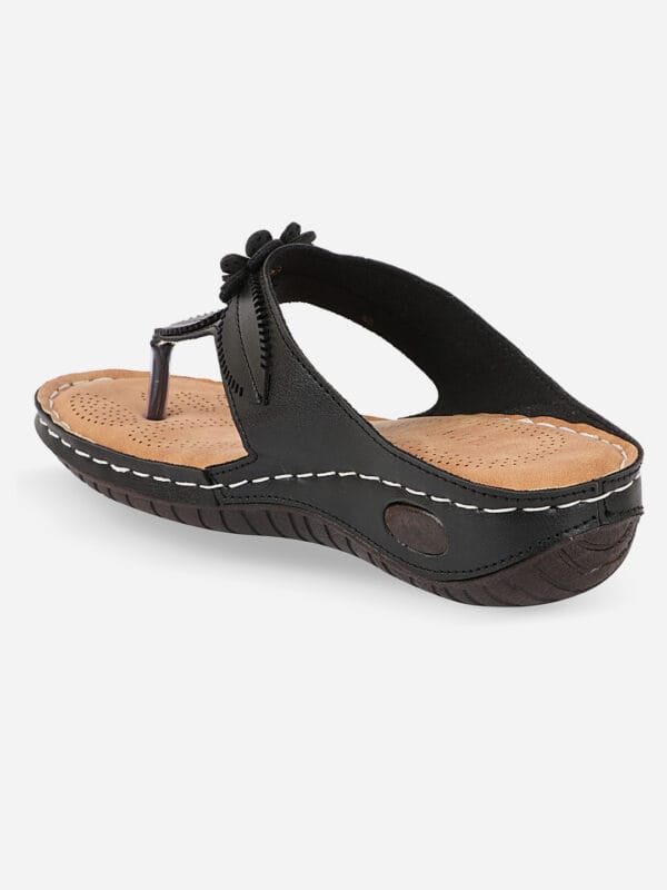 Axium Women's Black Dr Extra Soft Flats Sandal (DOC230) - Image 3