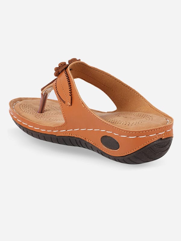 Axium Women's Tan Dr Extra Soft Flats Sandal (DOC230) - Image 3