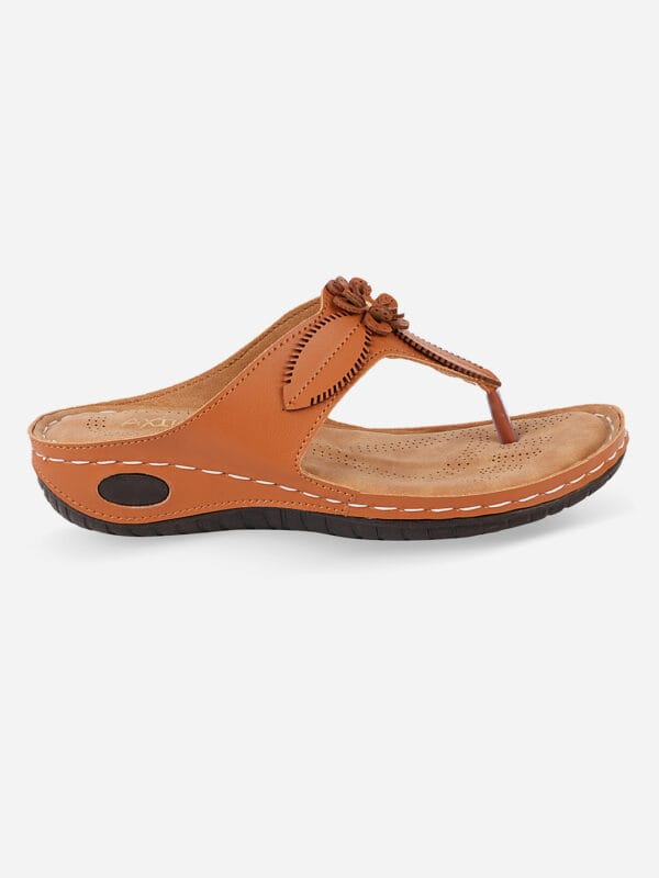 Axium Women's Tan Dr Extra Soft Flats Sandal (DOC230) - Image 6