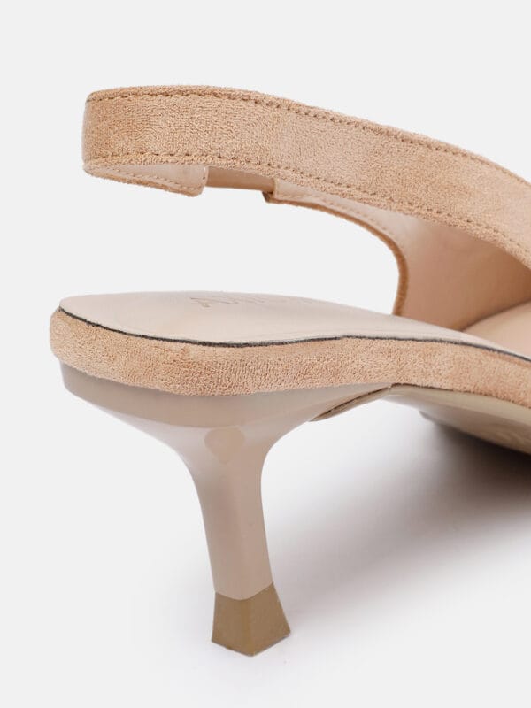 AXIUM Women's Nude Beige Heel Pumps, 3inch (BLY226) - Image 5