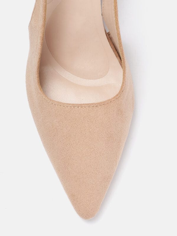 AXIUM Women's Nude Beige Heel Pumps, 3inch (BLY226) - Image 6